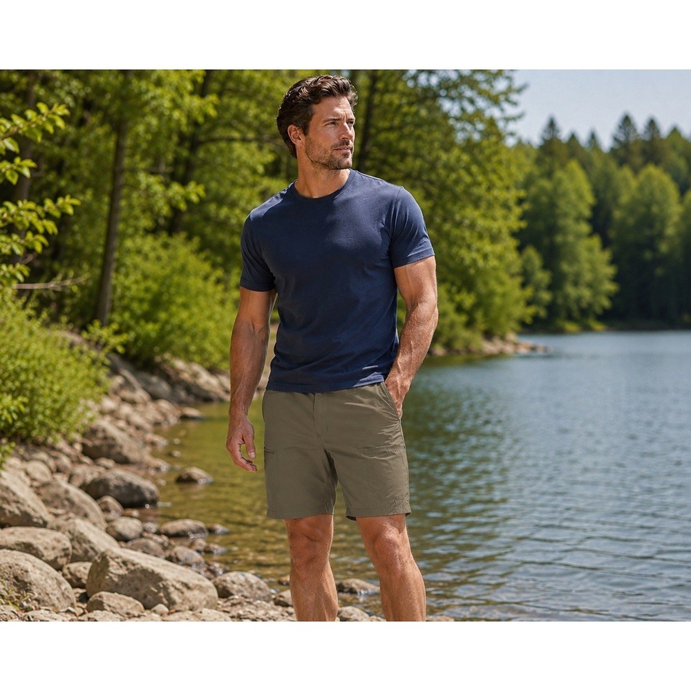 Duluth Trading Mens Flexpedition Packrat Shorts 42 Brown 11" Inseam Cargo